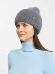 Угольный шапка женская "Жюли"