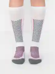 Белый носки для горных лыж и сноуборда, высокие, спортивные