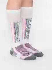 Белый носки для горных лыж и сноуборда, высокие, спортивные