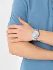 Синий часы мужские, классические, с коробкой