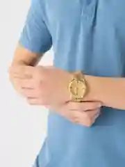 Бронзовый часы мужские, классические, с коробкой