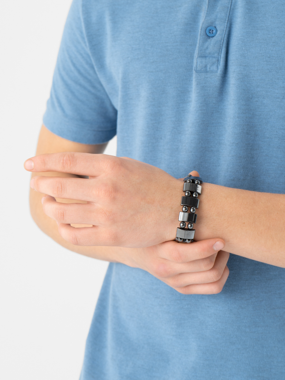 Магнитный гематитовый браслет от давления купить по цене 200 ₽ винтернет-магазине KazanExpress