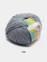 Серый меланж пряжа Детский каприз теплый Пехорка, 50% шерсть мериносовая 50% фибра, 50г, 125м