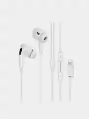 Белый наушники с микрофоном Borofone BM30 PRO Lightning, Jack 3.5 mm