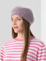 Аметистовый берет из ангоры "Шатуш"