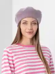 Аметистовый берет из ангоры "Шатуш"