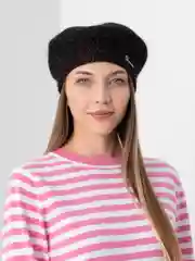 Черный берет из ангоры "Шатуш"