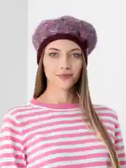 Сиреневый берет из ангоры "Шатуш"