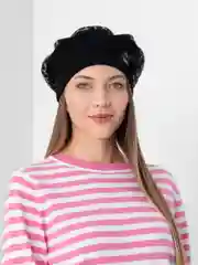 Хром берет из ангоры "Шатуш"