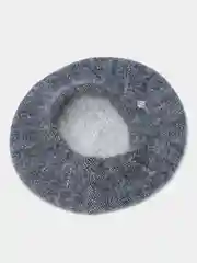 Синий берет из ангоры "Шатуш"