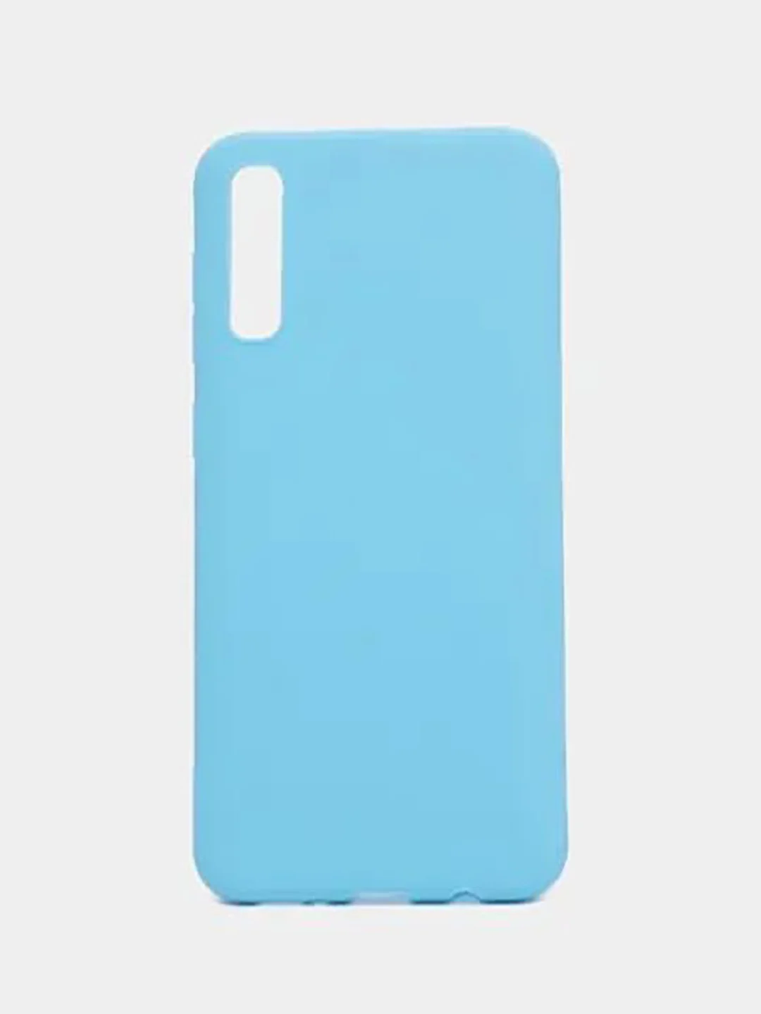 Голубой чехол Samsung Galaxy A50, A50s, A30s (Самсунг Галакси А50, А30С), прозрачный