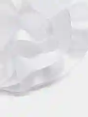 Прозрачный банты школьные, белые, на резинке,  на 1-е сентября