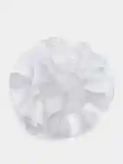 Прозрачный банты школьные, белые, на резинке,  на 1-е сентября