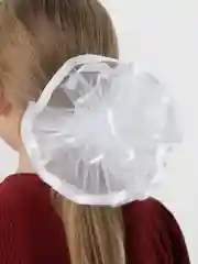 Слоновая кость банты школьные, белые, на резинке,  на 1-е сентября