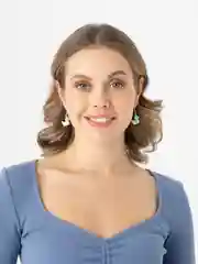 Мятный серьги "Утята"