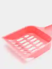 Розовый совок для кошачьего лотка