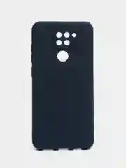 Синий чехол для Xiaomi Redmi Note 9, Сяоми Редми Нот 9 силиконовый, цветной матовый