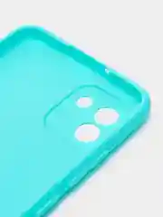 Бирюзовый чехол Samsung Galaxy A03, Самсунг Галакси А03 силиконовый, цветной, матовый