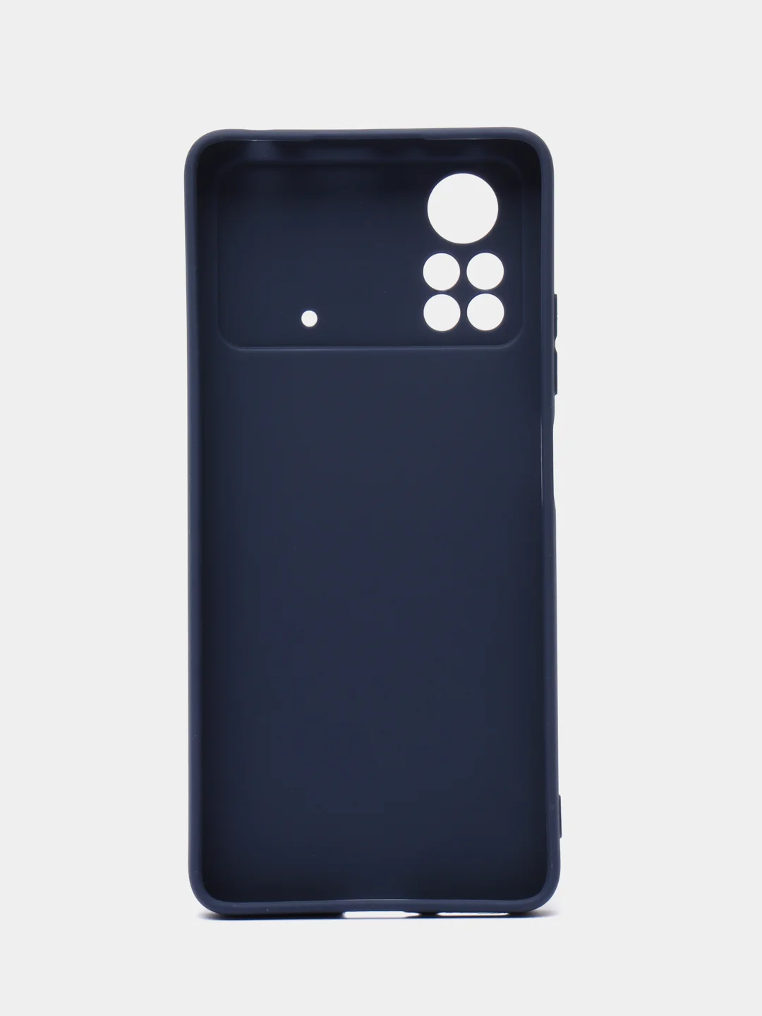 Темно-синий чехол Xiaomi Poco X4 Pro 5G (Сяоми Поко Х4 Про) силиконовый, цветной, матовый