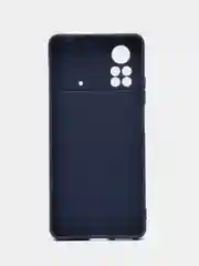 Темно-синий чехол Xiaomi Poco X4 Pro 5G (Сяоми Поко Х4 Про) силиконовый, цветной, матовый