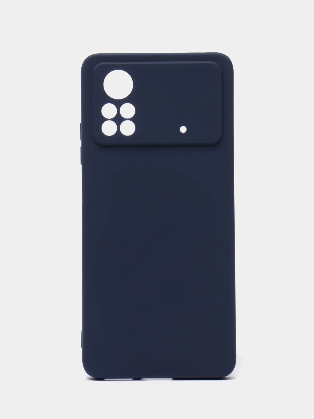Темно-синий чехол Xiaomi Poco X4 Pro 5G (Сяоми Поко Х4 Про) силиконовый, цветной, матовый