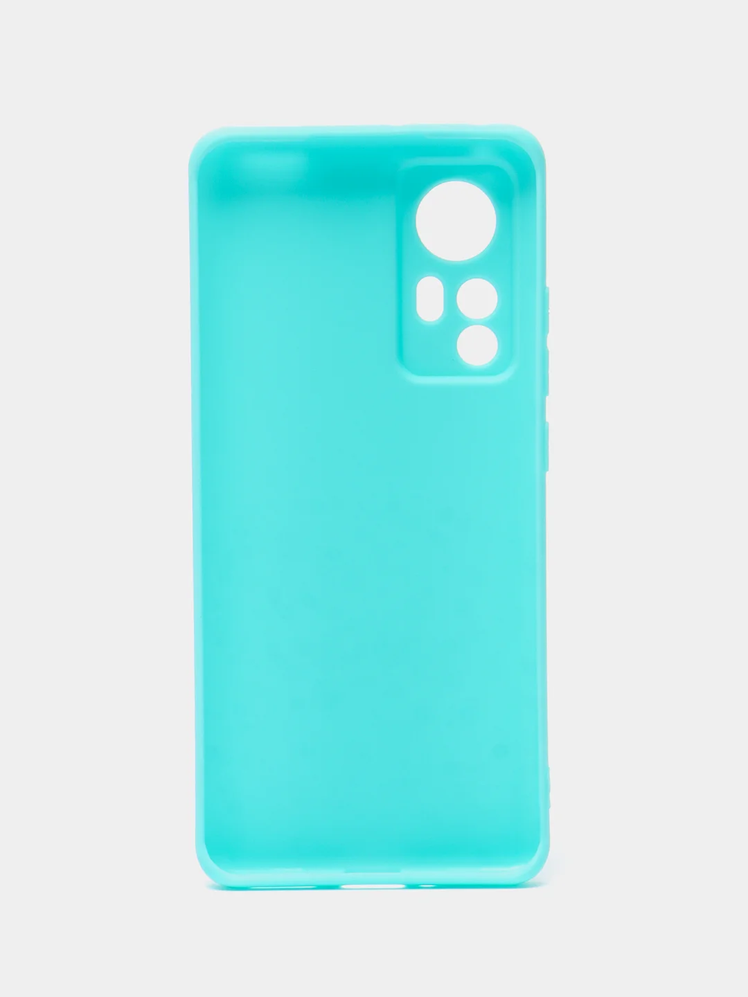 Бирюзовый чехол Xiaomi 12 / 12X / 12S Сяоми 12 / 12Х / 12С силиконовый, цветной, матовый