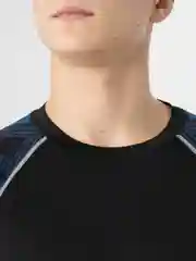 Синий рашгард тайтсы комплект