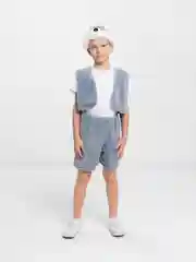Серый карнавальный костюм Зайчик