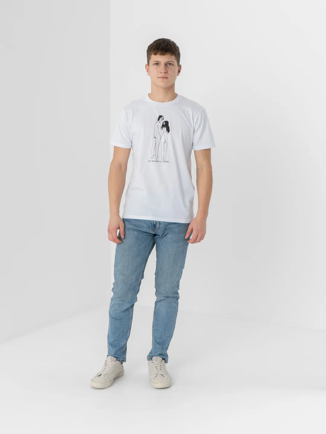 Футболка унисекс, с принтом "All you need is clothes"