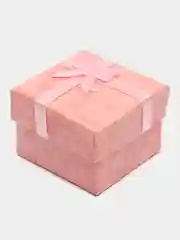 Пудровый коробка подарочная для сережек, колец