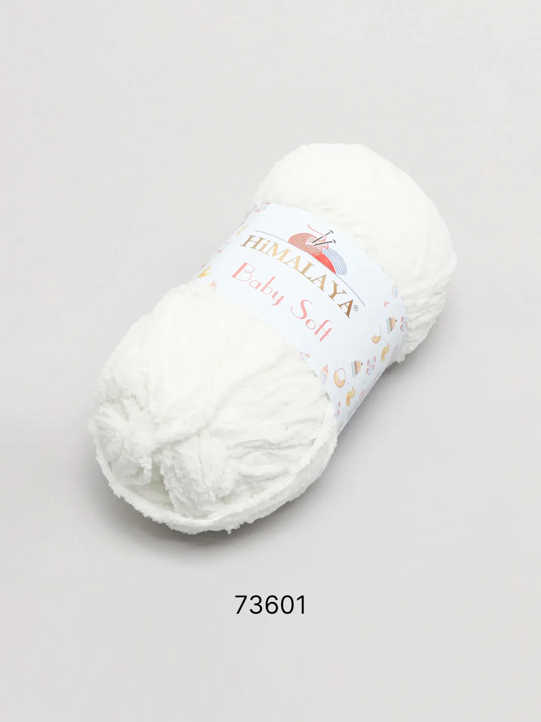 Молочный пряжа плюшевая Himalaya "Baby Soft", 100% полиэстер, 115 м, 50 г