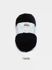 Черный пряжа плюшевая Himalaya "Baby Soft", 100% полиэстер, 115 м, 50 г