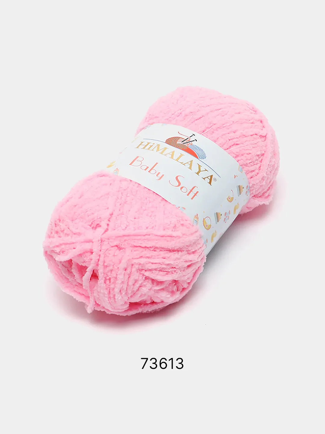 Розовый пряжа плюшевая Himalaya "Baby Soft", 100% полиэстер, 115 м, 50 г