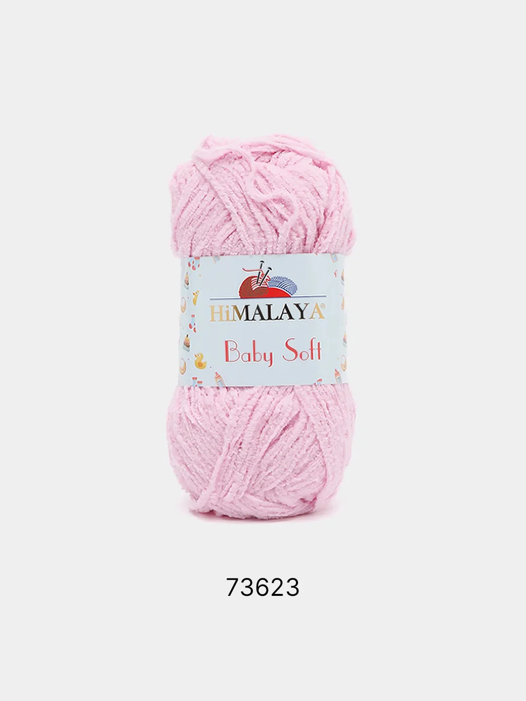 Конфетный пряжа плюшевая Himalaya "Baby Soft", 100% полиэстер, 115 м, 50 г