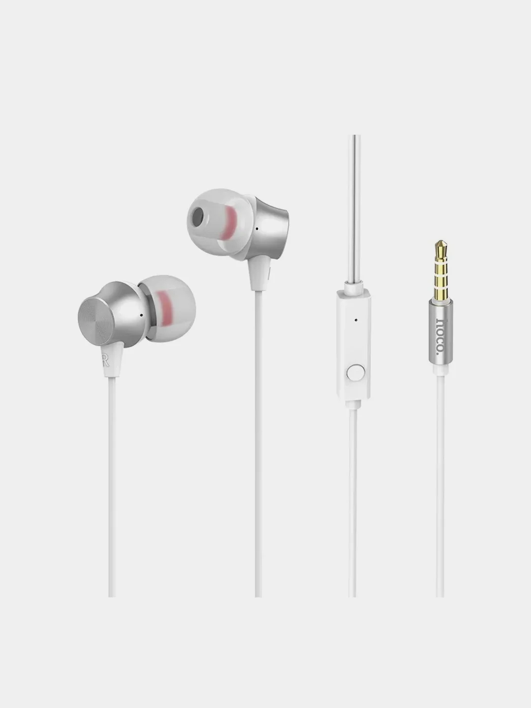 Белый проводные наушники M51 Proper sound с микрофоном, 3.5 мм