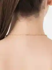 Золотой цепочка на шею женская, тонкая