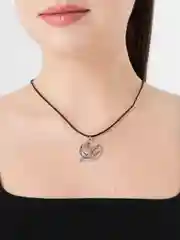 Серебряный кулон с подвеской "Сойка"