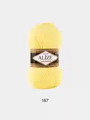 Лимонный пряжа Alize Lanagold, комплект 2 штуки, 3 штуки, 49% шерсть, 51% акрил, 100 г, 240 м,Ч1
