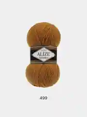 Хаки пряжа Alize Lanagold, комплект 2 штуки, 3 штуки, 49% шерсть, 51% акрил, 100 г, 240 м,Ч1