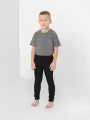 Черный кальсоны утепленные для мальчика
