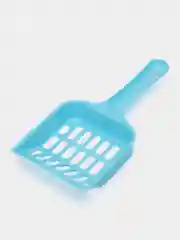 Голубой совок для кошачьего лотка