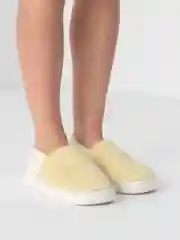Желтый тапочки домашние теплые