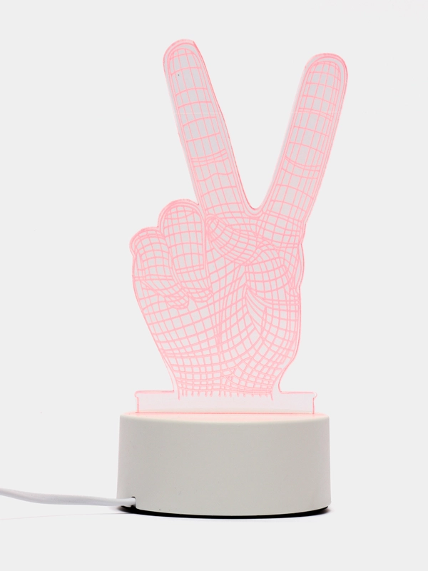 Светильник "Победа", LED RGB, от сети, 9,5 х 10 х 19 см