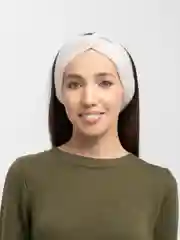 Серебряный вязаная повязка на голову