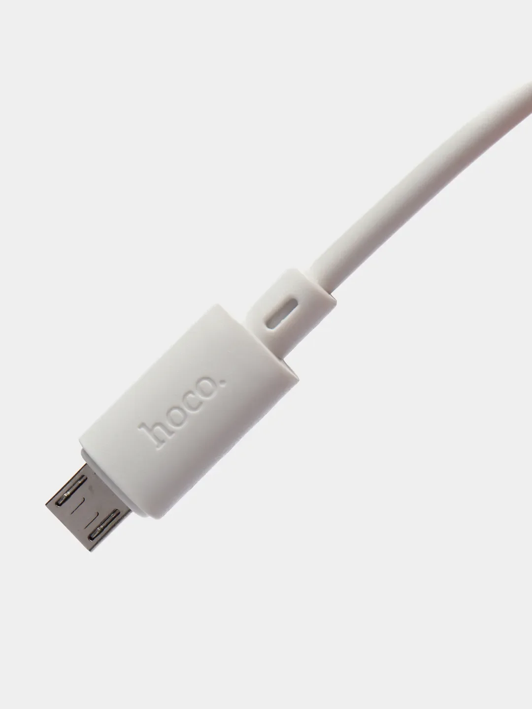 Белый кабель для зарядки Micro-USB, Type-C, Ligthtning USB до 3A Hoco X88 ПВХ 1м