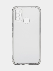 Чехол для Tecno Spark 7 / Tecno Spark 7T прозрачный силиконовый с усиленными углами