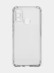 Чехол для Tecno Spark 7 / Tecno Spark 7T прозрачный силиконовый с усиленными углами