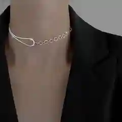 Серебряный цепочка-чокер