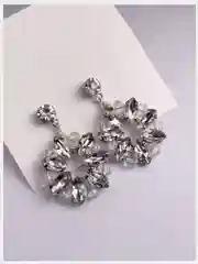 Серебряный аксессуар для волос/серьги/шпильки/веточка для волос/свадебное украшение/ручная работа