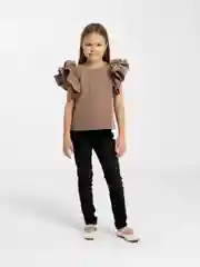 Шоколадный блузка для девочки, праздничная, нарядная,школьная